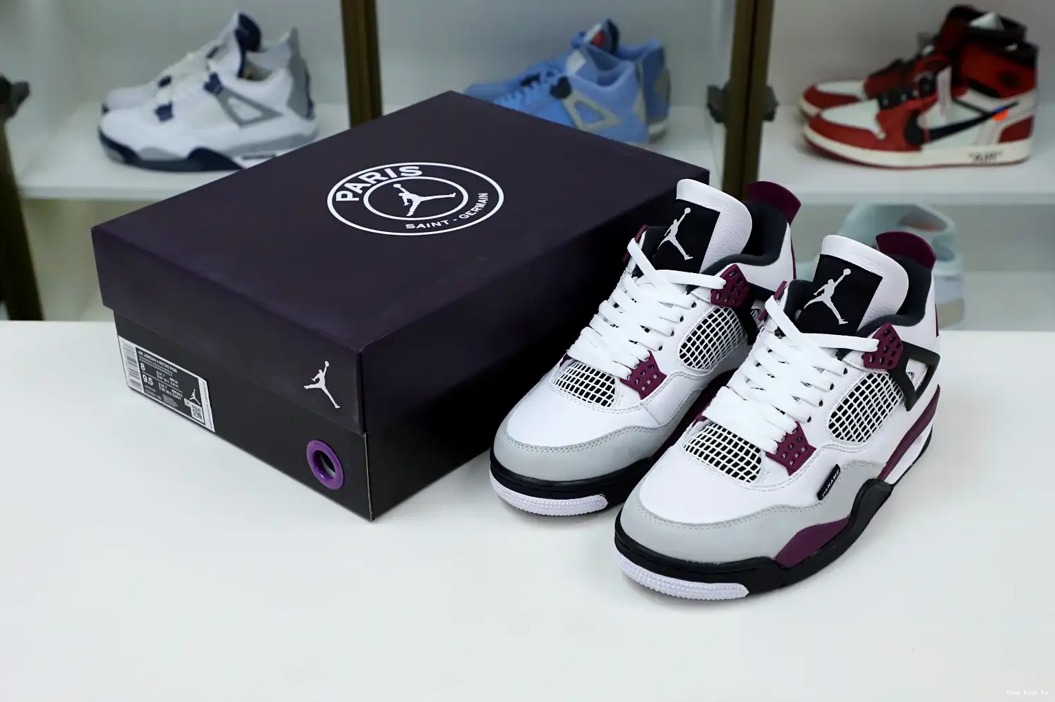 PARIS JORDAN 'BORDEAUX' AIR 4 RETRO JORDAN SAINT-GERMAIN Kimikick X AIR 0724